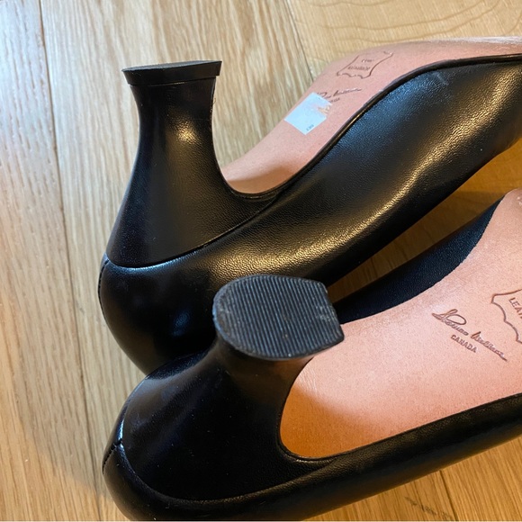 Black Leather Pumps Sz 6 - Picture 7 of 10